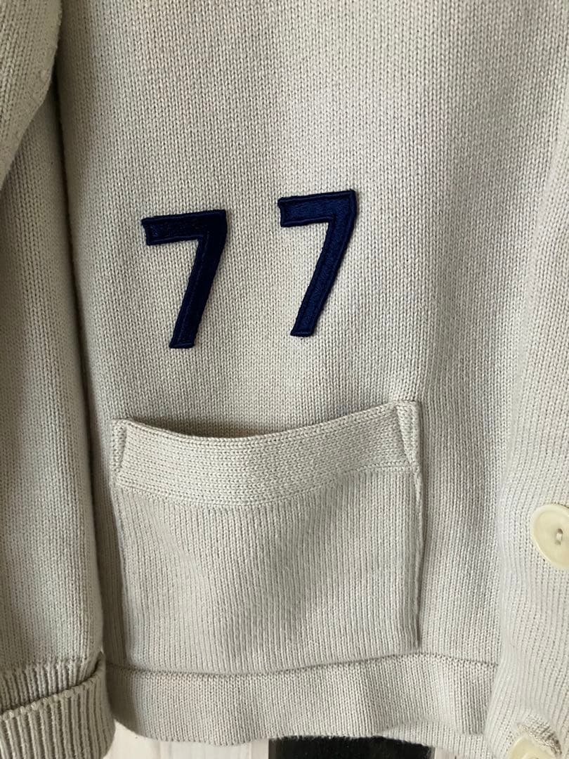 45R 77ニットソーの908レタードカーディガン