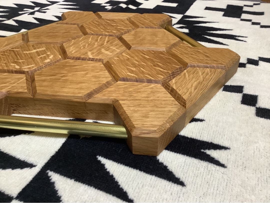 ヘキサゴンテーブル天板三脚テーブルヘキサゴン132 ホワイトオーク