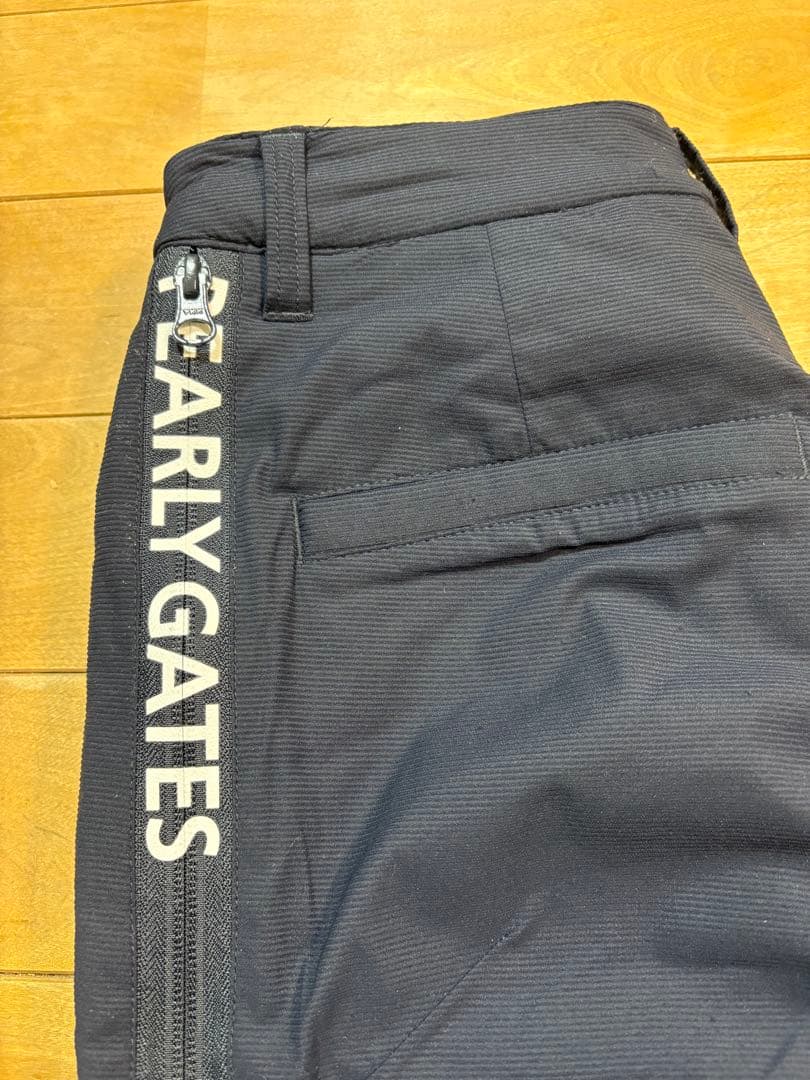 パーリーゲイツ 中綿パンツ サイドロゴ サイズ1 ネイビー ダウンパンツ