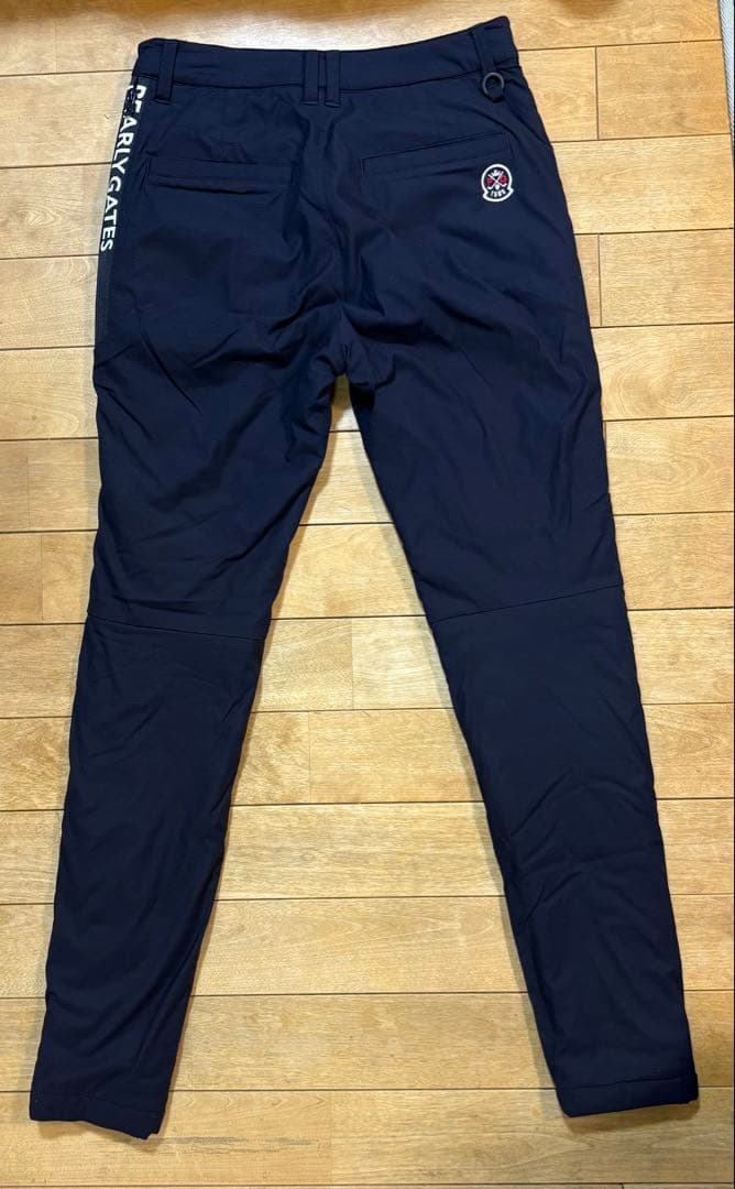 パーリーゲイツ 中綿パンツ サイドロゴ サイズ1 ネイビー ダウンパンツ