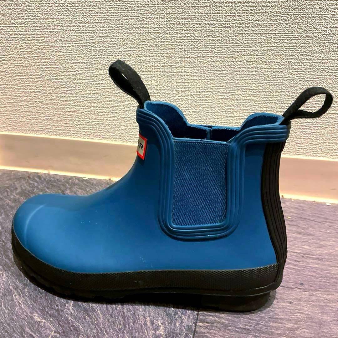 HUNTER/長靴/レインブーツ/ショート/青/24cm/24.5cm/25cm