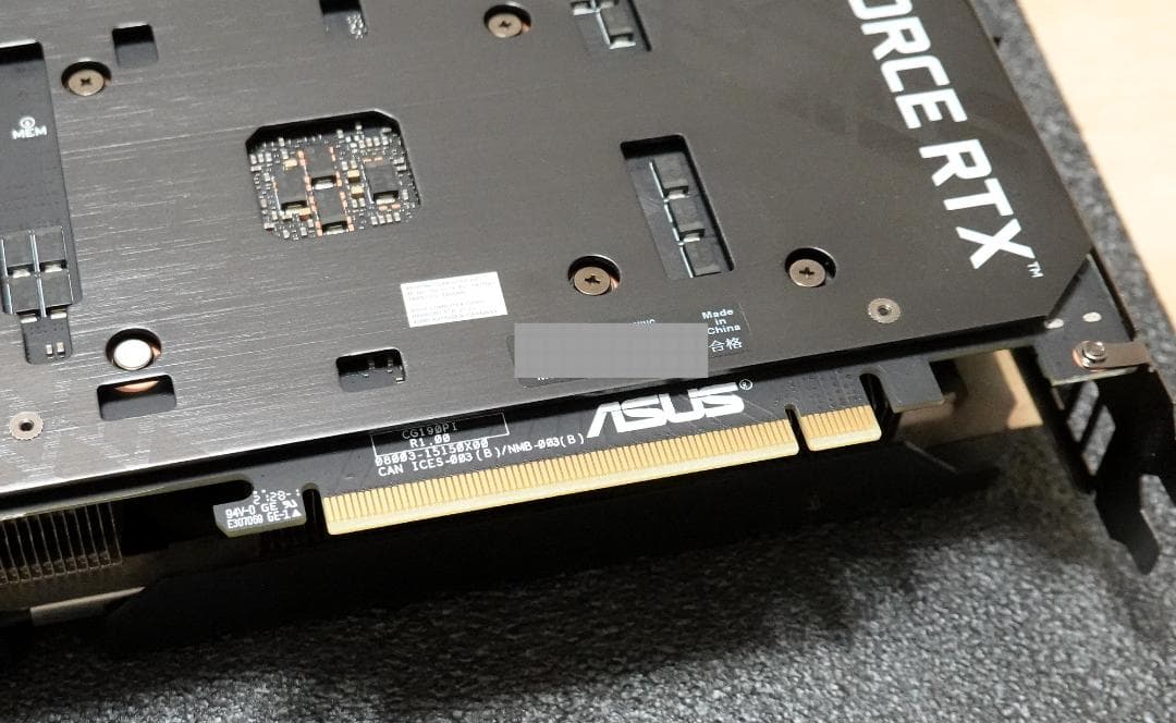 グラフィックボード・グラボ・ビデオカード ASUS TUF-RTX3060TI-O8G-V2-GAMING