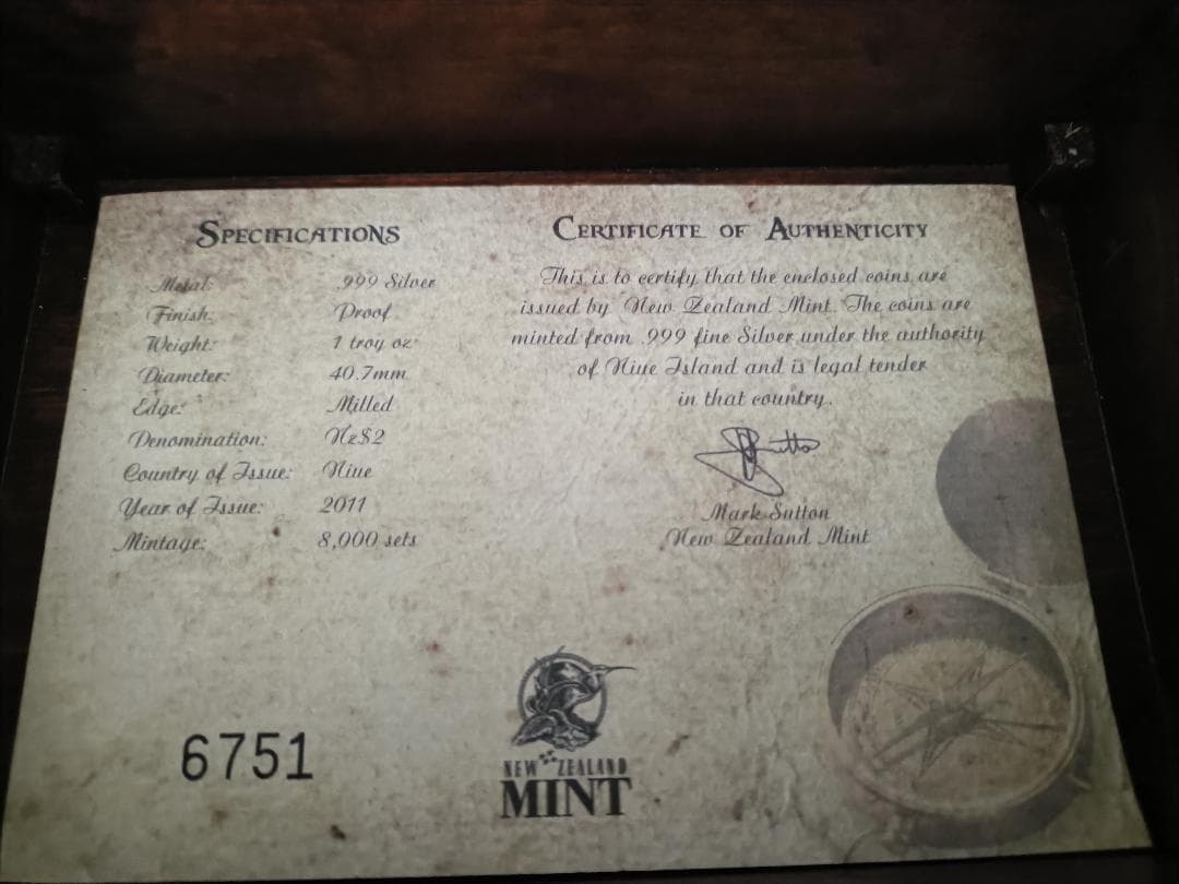 メダル純銀 海賊テーマ 999銀4個メダルセット