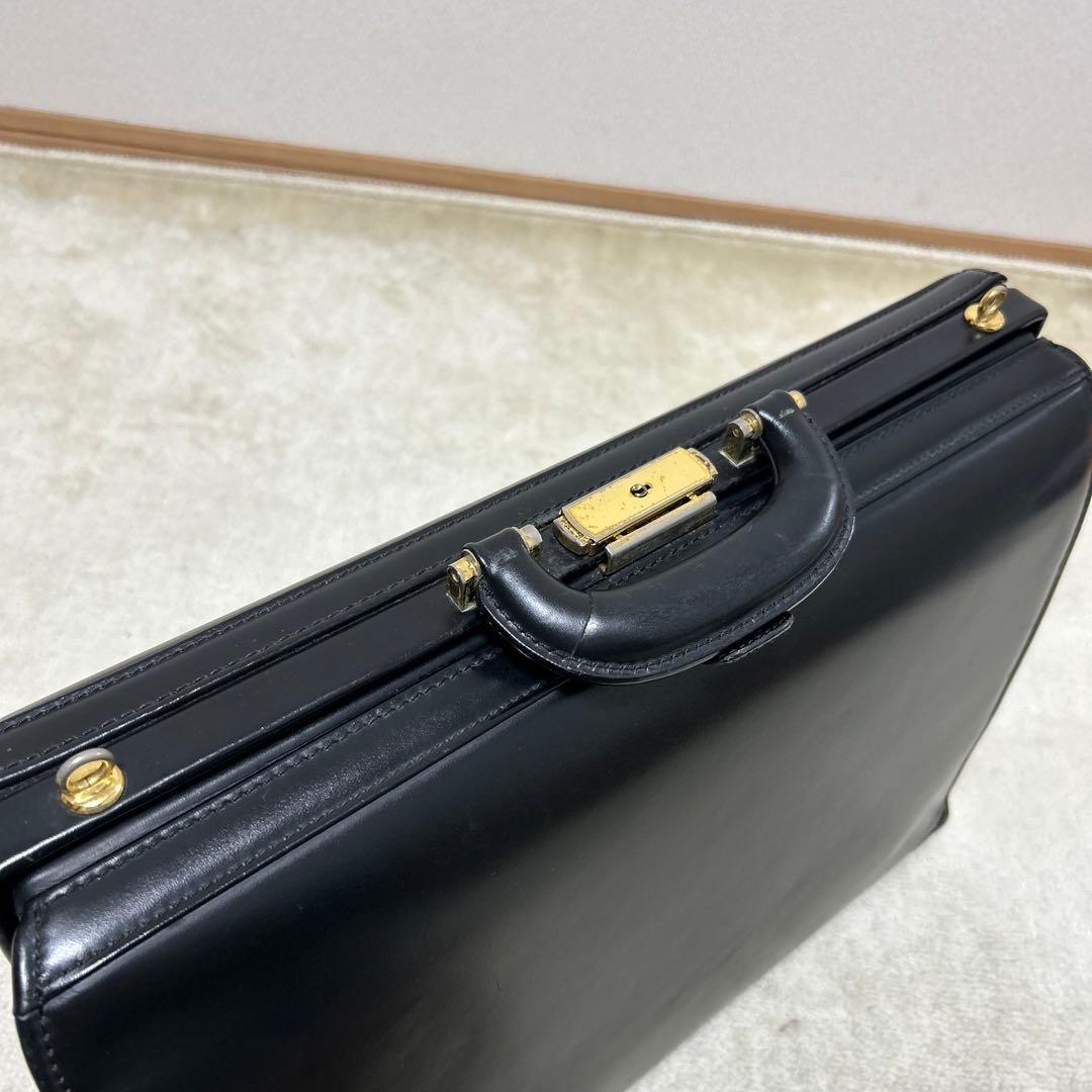 希少　ポーター　PORTER ダレスバッグ　ドクターズバッグ　オールレザー　黒