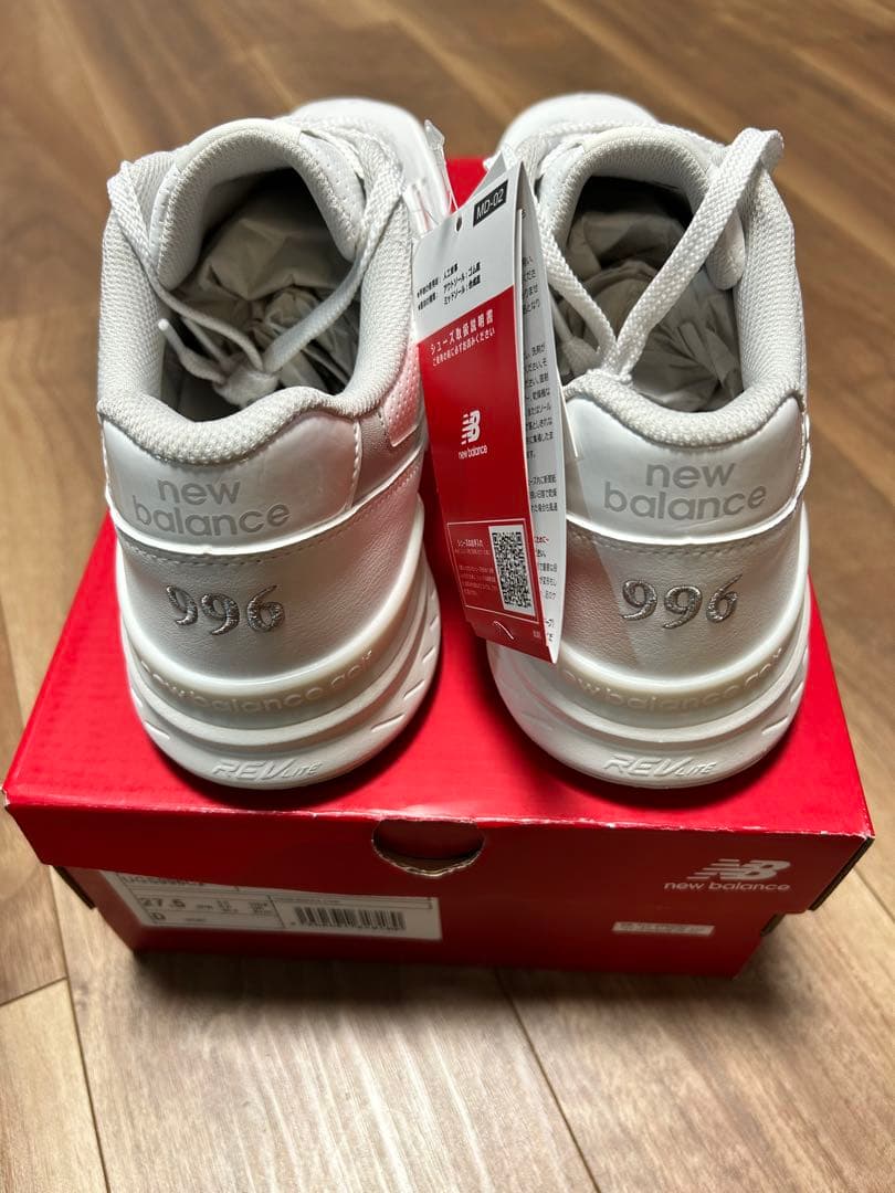 【限定値下げ】【新品】ゴルフシューズ　ニューバランス 996 ホワイト