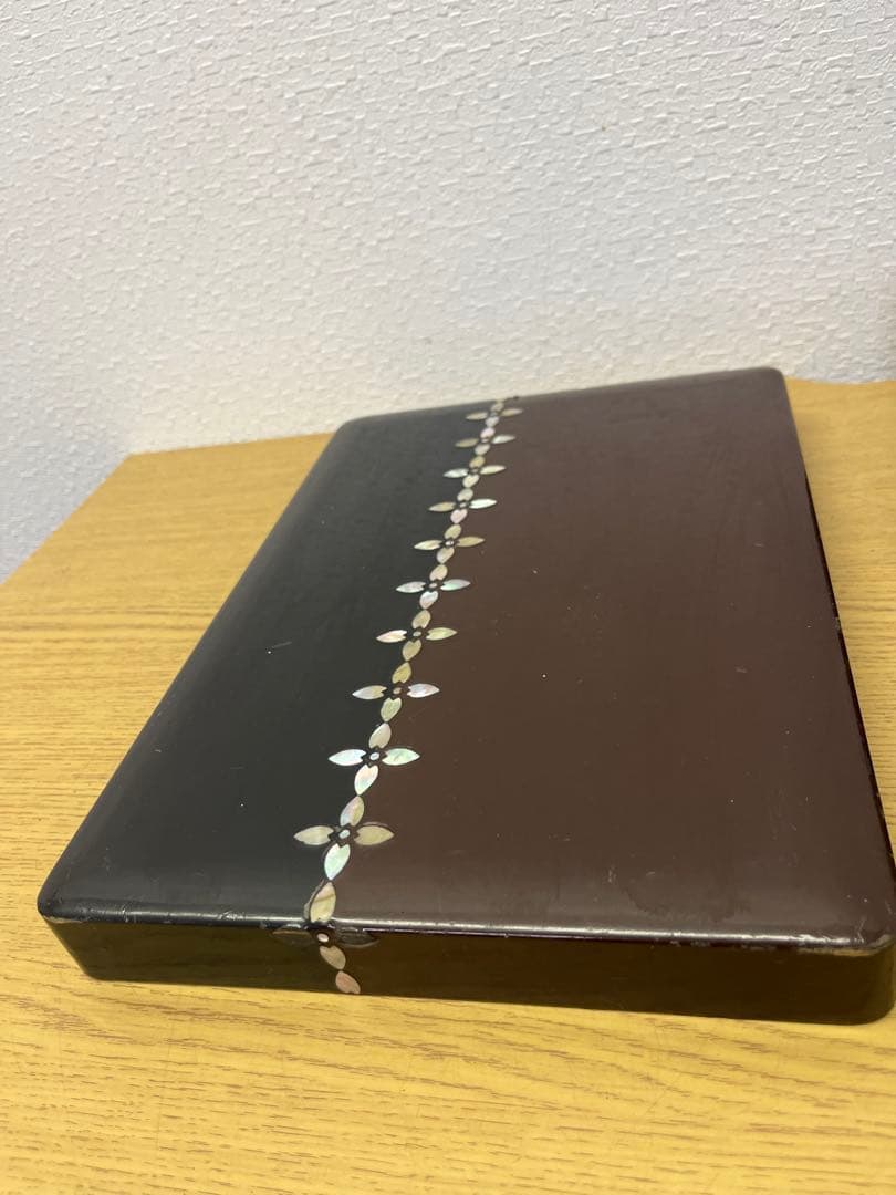 文箱　漆器　螺鈿細工　工芸品　アンティーク