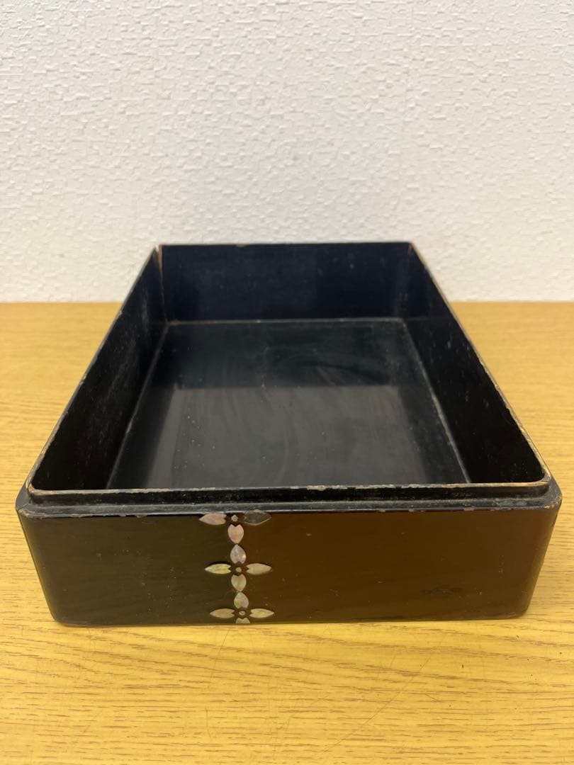 文箱　漆器　螺鈿細工　工芸品　アンティーク