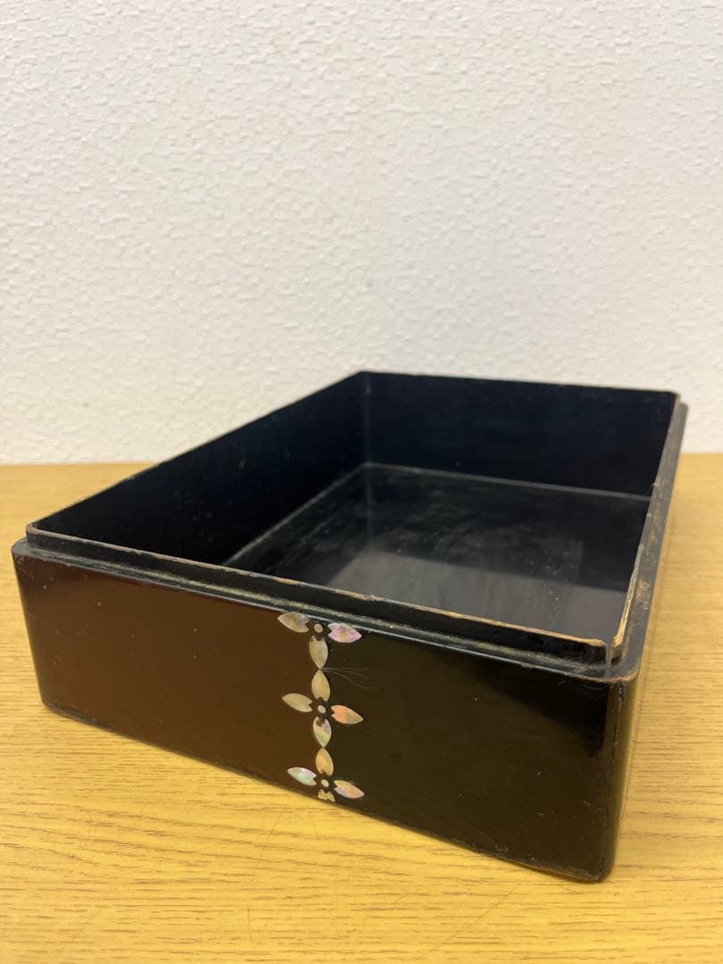 文箱　漆器　螺鈿細工　工芸品　アンティーク