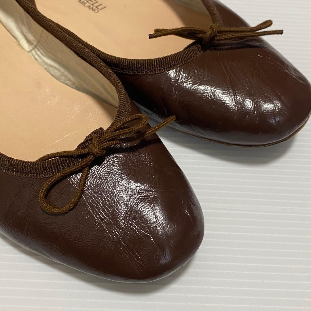 美品　A.P.C. 別注 Porselli ポルセリ バレエシューズ　37