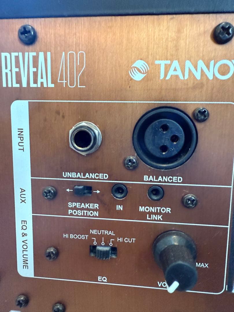 TANNOY Reveal 402　スタジオモニター　ペア＋バランスケーブル