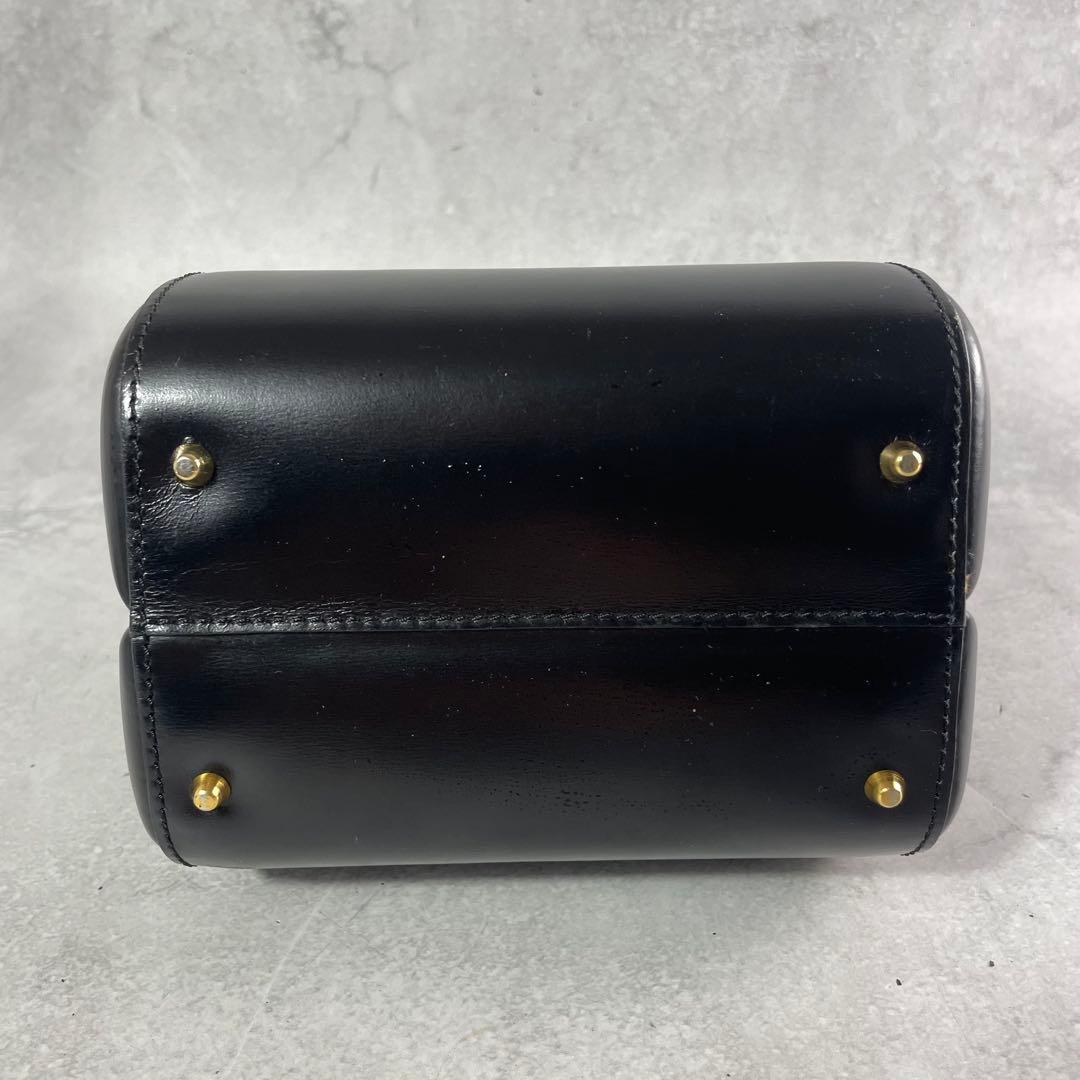 入手困難✨ ロエベ LOEWE ミニハンドバッグ フォーマルバッグ レザー 黒色