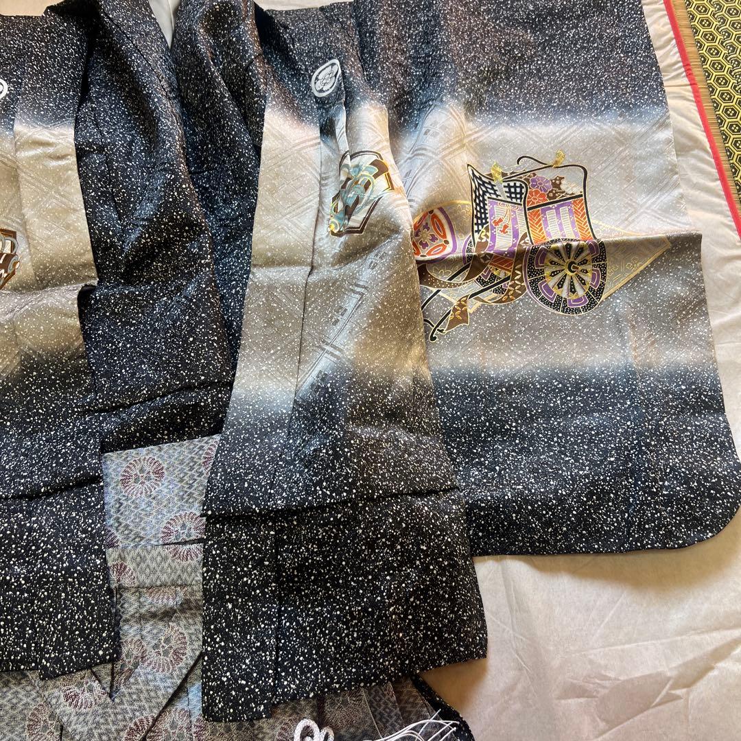 七五三　５歳男の子　着物　羽織り袴セット　美品