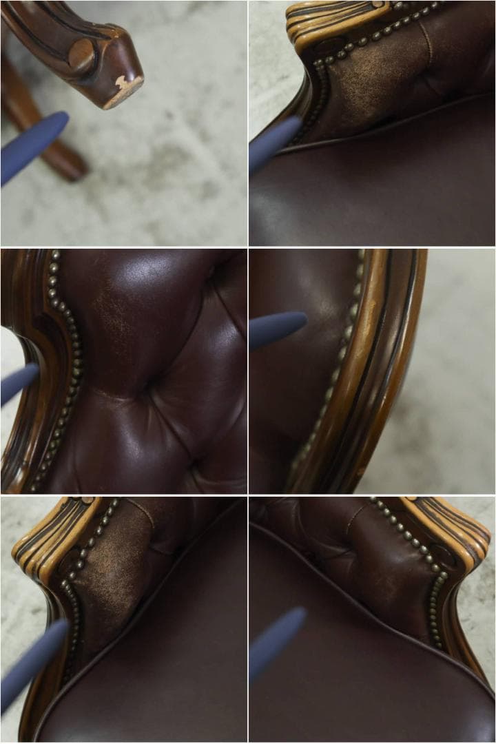 4点同時購入 にゃんコロ様 カリモク最高峰ドマーニ ルイ15世 1人掛けソファ2