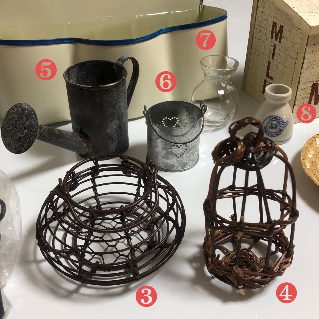 カントリー雑貨　ドライガーデン　ラック　アイアン　ホーロー　ブリキ