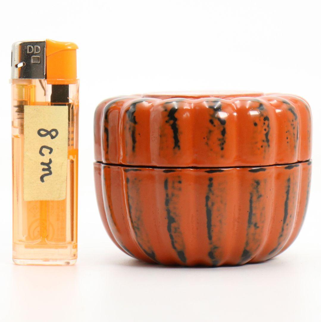 川上峰春作 根来 菊割棗 茶道具 共箱　V840