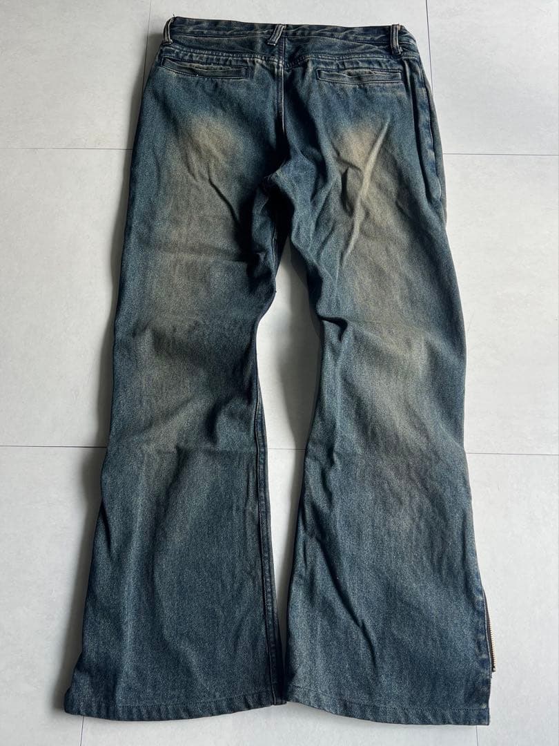 パンツ \"PPFM\" Double Waist Flared Denim