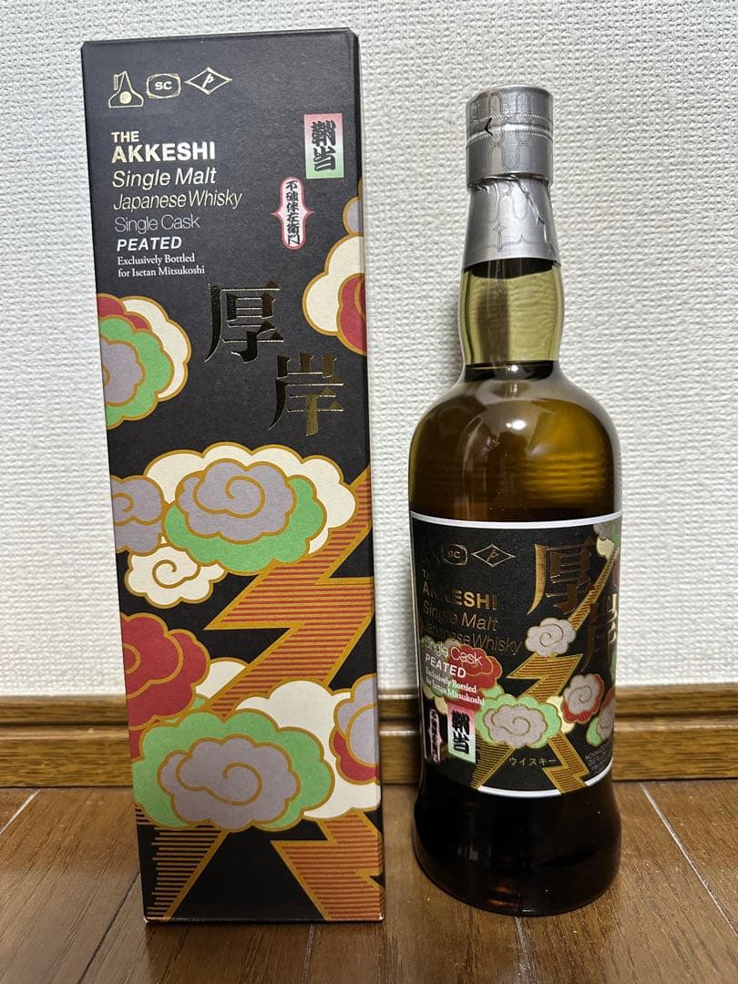 〈厚岸蒸溜所〉ウイスキー　日本橋三越限定ボトル　厚岸シングルカスク「鞘当」