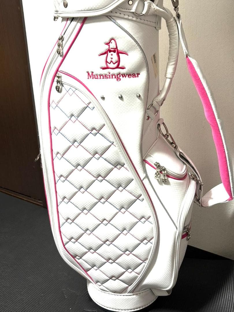 【フォロー割】 中古 マンシングウェア キャディーバッグ レディース