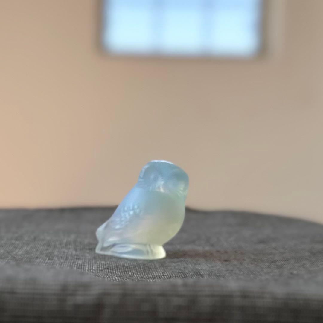 希少❗️ LALIQUE ラリック　フクロウ オパールセント フィギュリン