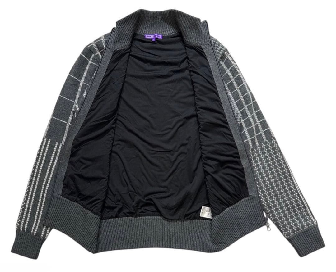 BEAMSGOLF ビームスゴルフ ロゴ刺繍 総柄 カシミヤ ウールジャケット