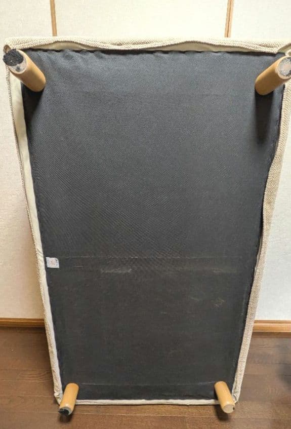 無印良品 スリムアームソファ 2.5シーター 羽根×ポケコ