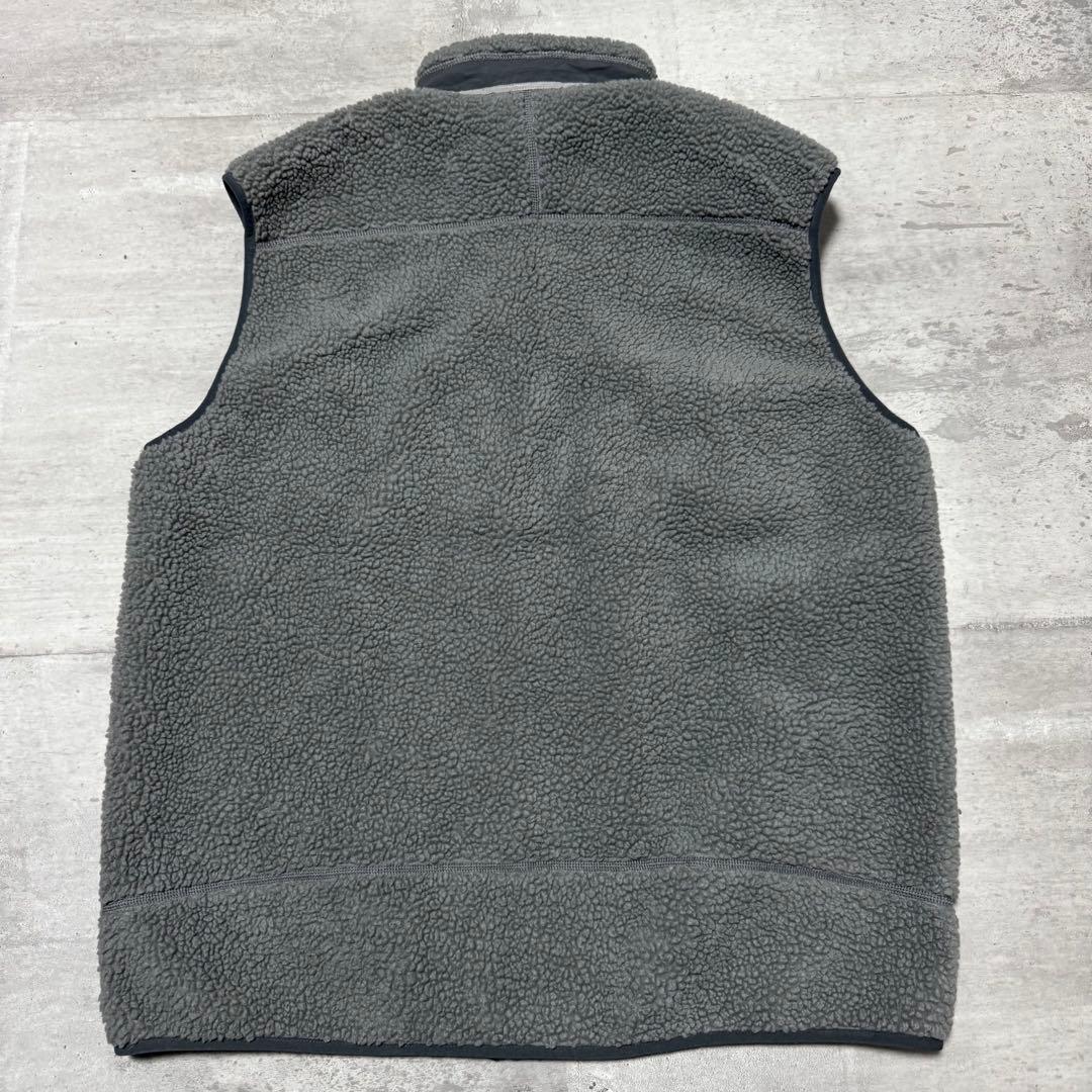 patagonia 17年製 クラシックレトロXベスト グレー フリース ボア