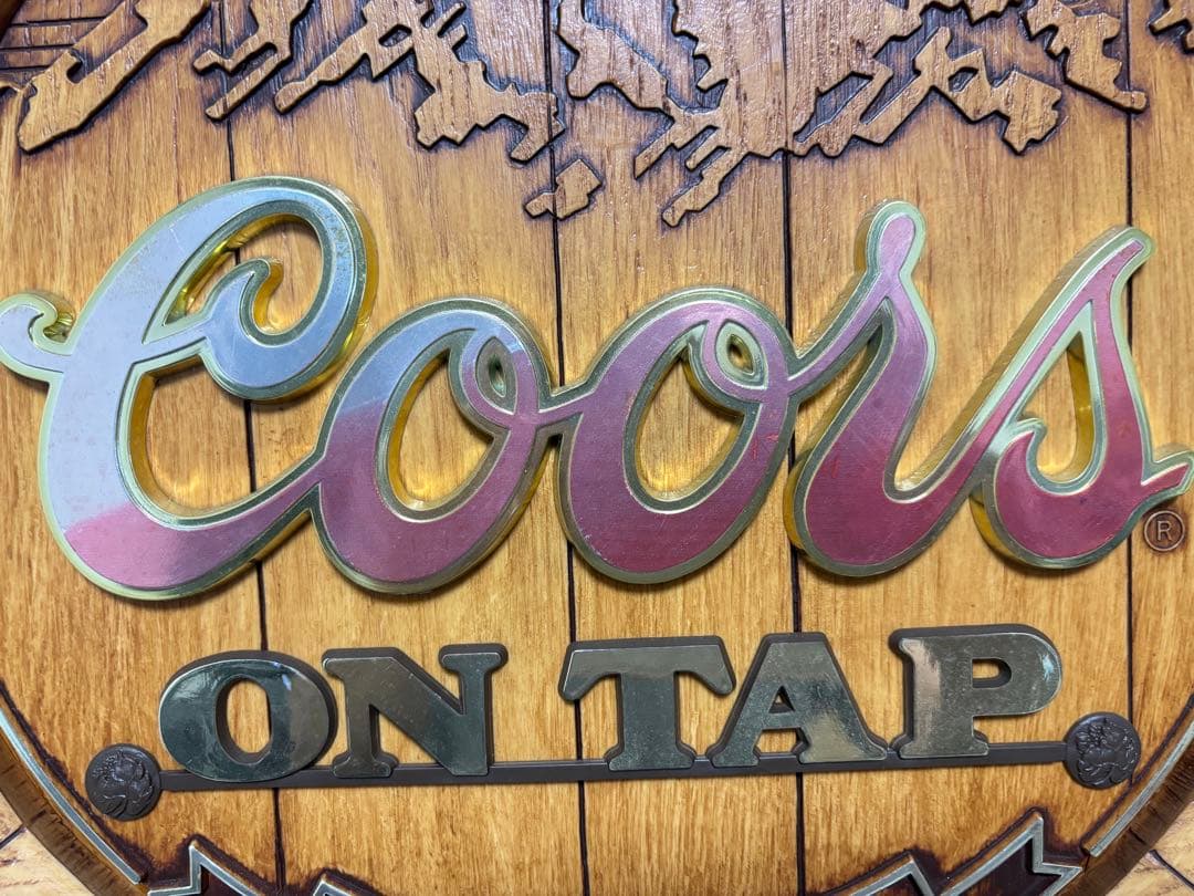 超美品 COORS クアーズ 壁掛け ビンテージ ビアサイン パブミラー レトロ