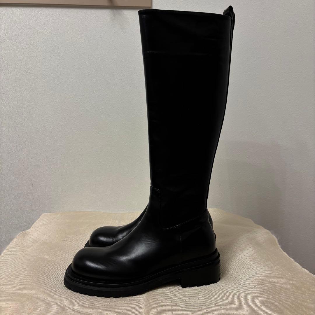 未使用級✨THE glow CANAL JEAN☆ロングブーツ 黒24.5cm