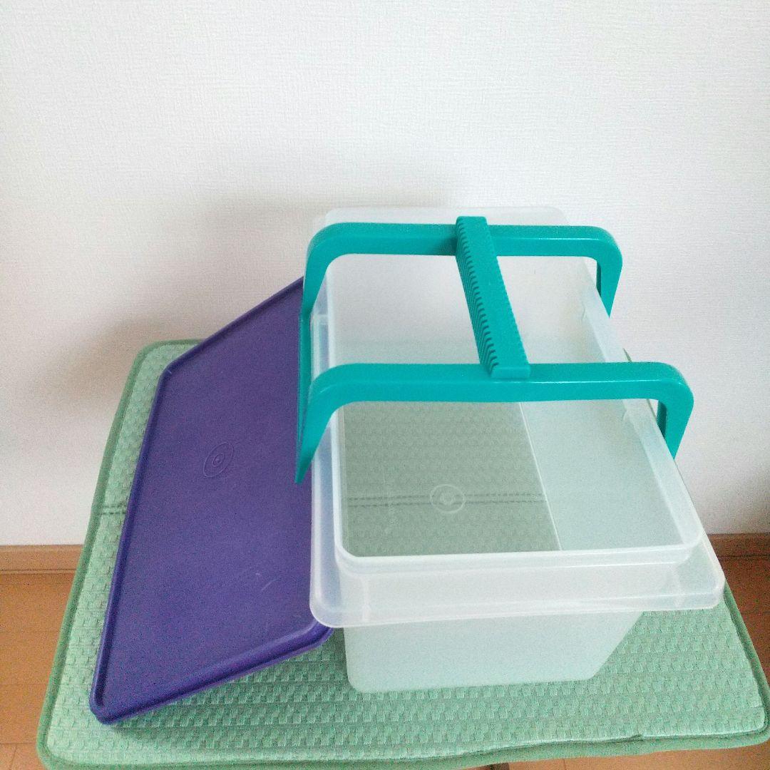 タッパーウェア 5キロキーパー & 10キロキーパー 2個セット ハンドル付き