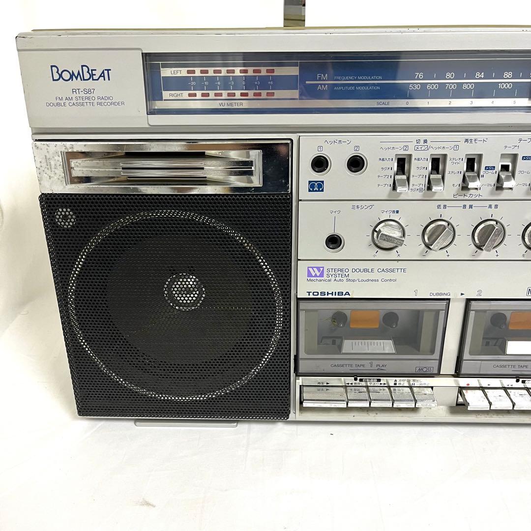 東芝 TOSHIBA RT-S87 BOMBEAT ラジカセ FM/AM