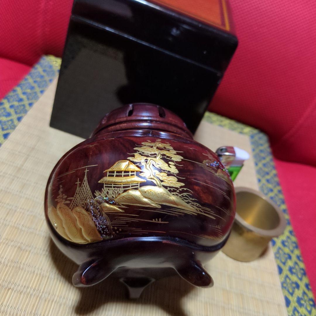 香炉、黒檀、紫丹!?蒔絵