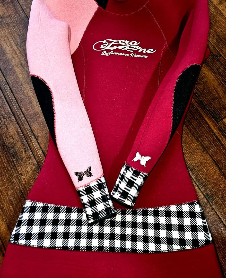 ZERO ONE フルスーツ ワインレッドに格子柄