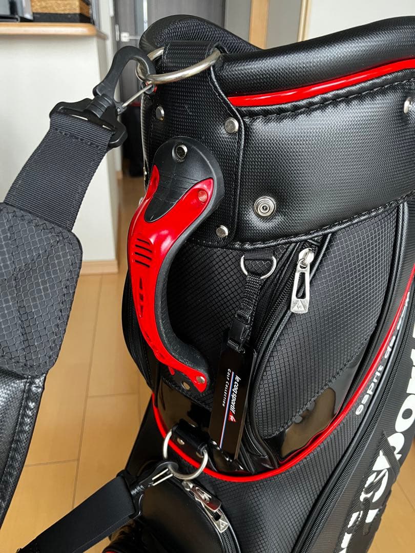 美品 ルコックスポルティフ ゴルフ　lecoq キャディバッグ　黒　9.5型