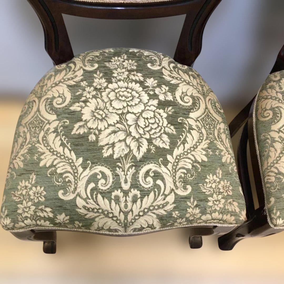 クラシックスタイル 木製チェア 2脚セット