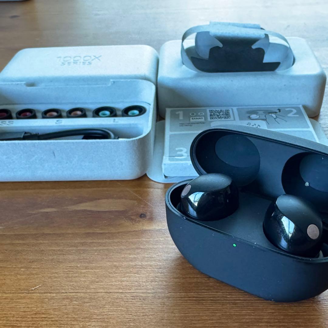 SONY WF-1000XM5 ワイヤレスイヤホン Spigenケース付