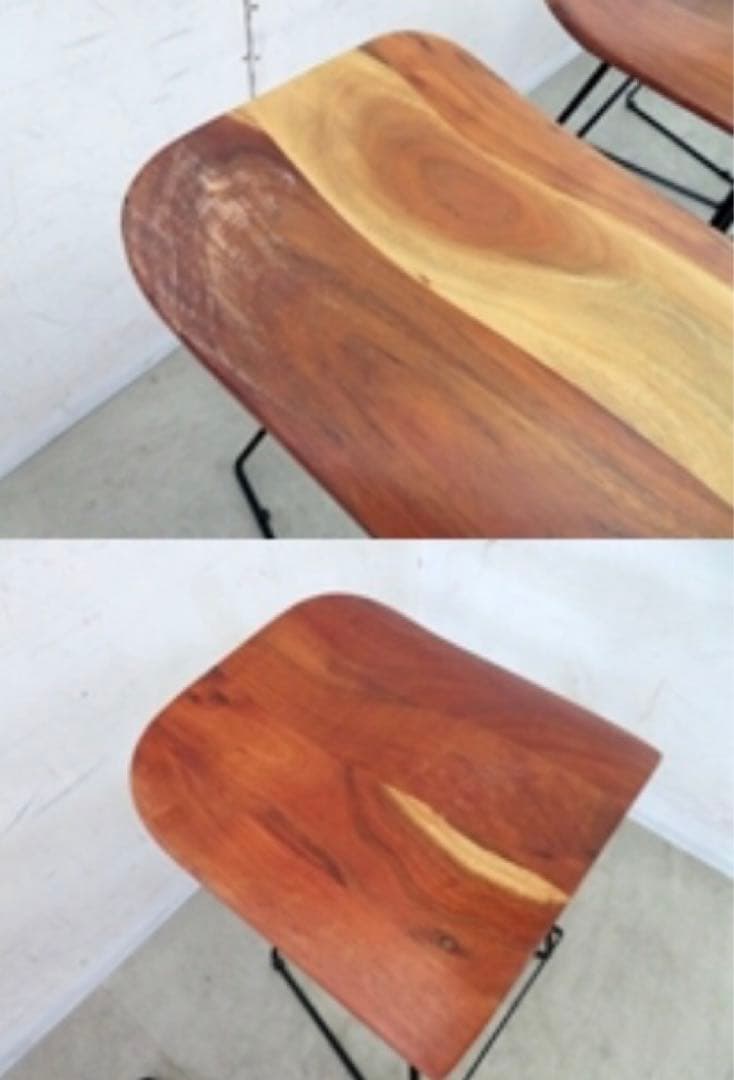 ナチュラルウッドのスツール　1脚　その④