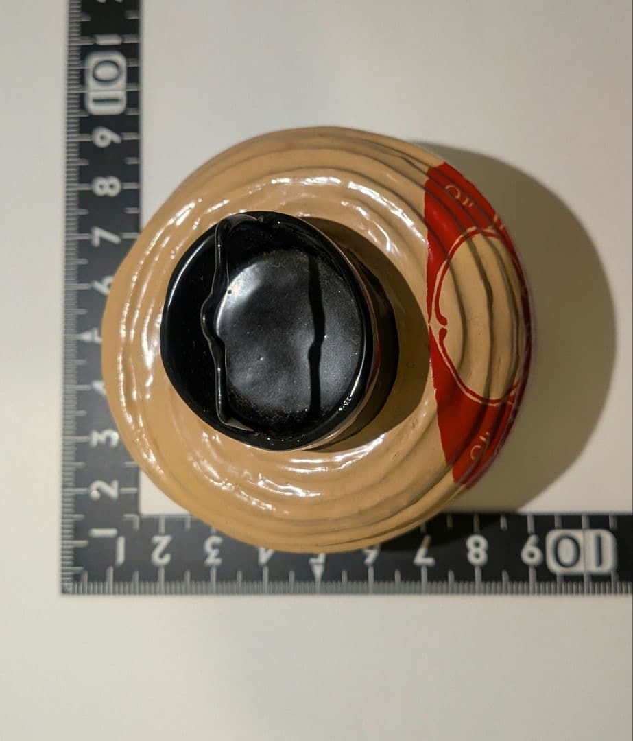 二代『川瀬表完』乾漆　提灯香合　茶道具　共箱　蝶　家紋