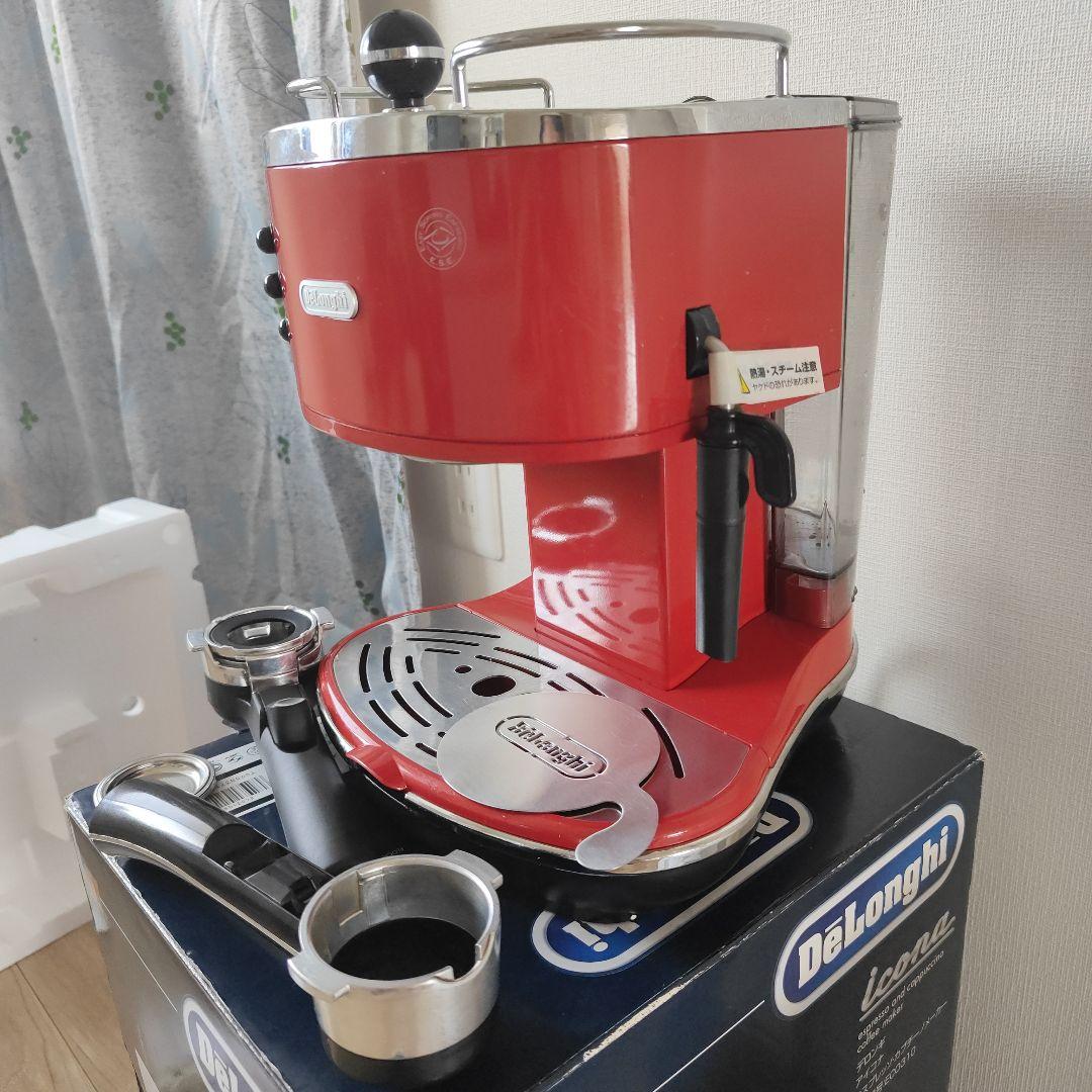 デロンギ エスプレッソ・カプチーノメーカー ECO310R アイコナレッド