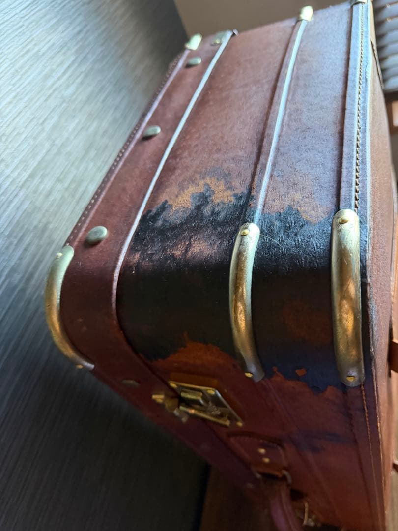 JUNK★アンティーク★トランク 本革 レザー ヴィンテージ アタッシュケース