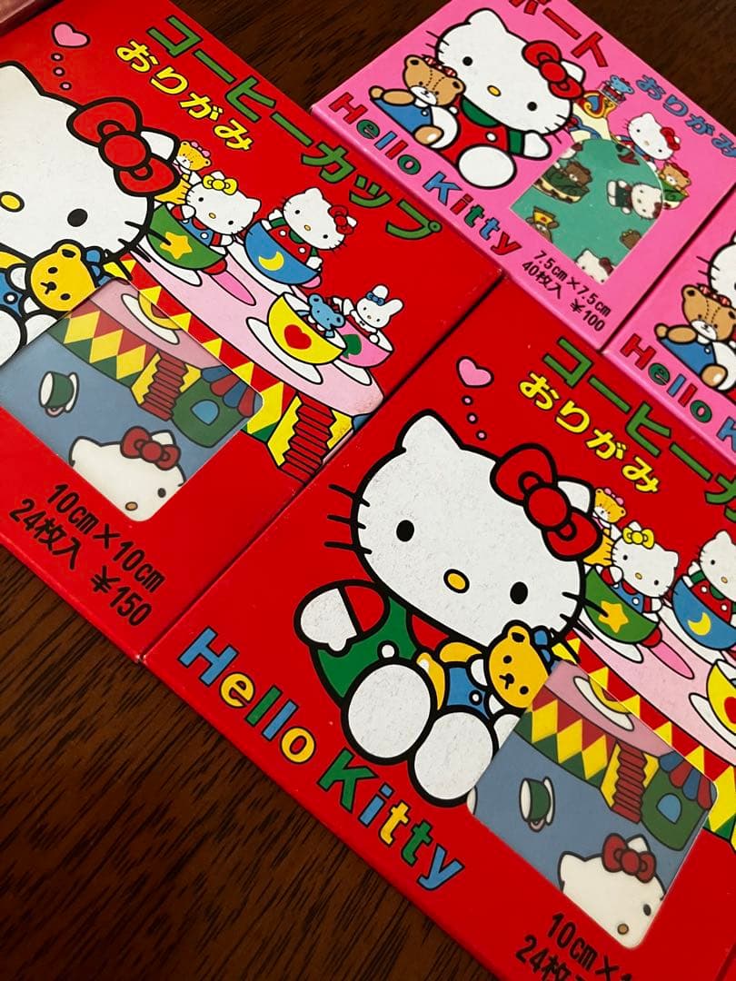 激レア 90年代ハローキティ おりがみ&手帳まとめて 平成レトロ未開封 入手困難