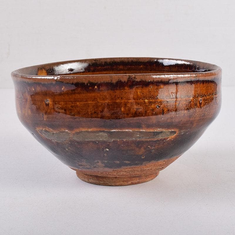 茶道具　瀬戸焼　古瀬戸天目茶碗　仕覆付　龍光極め箱　C　R8926