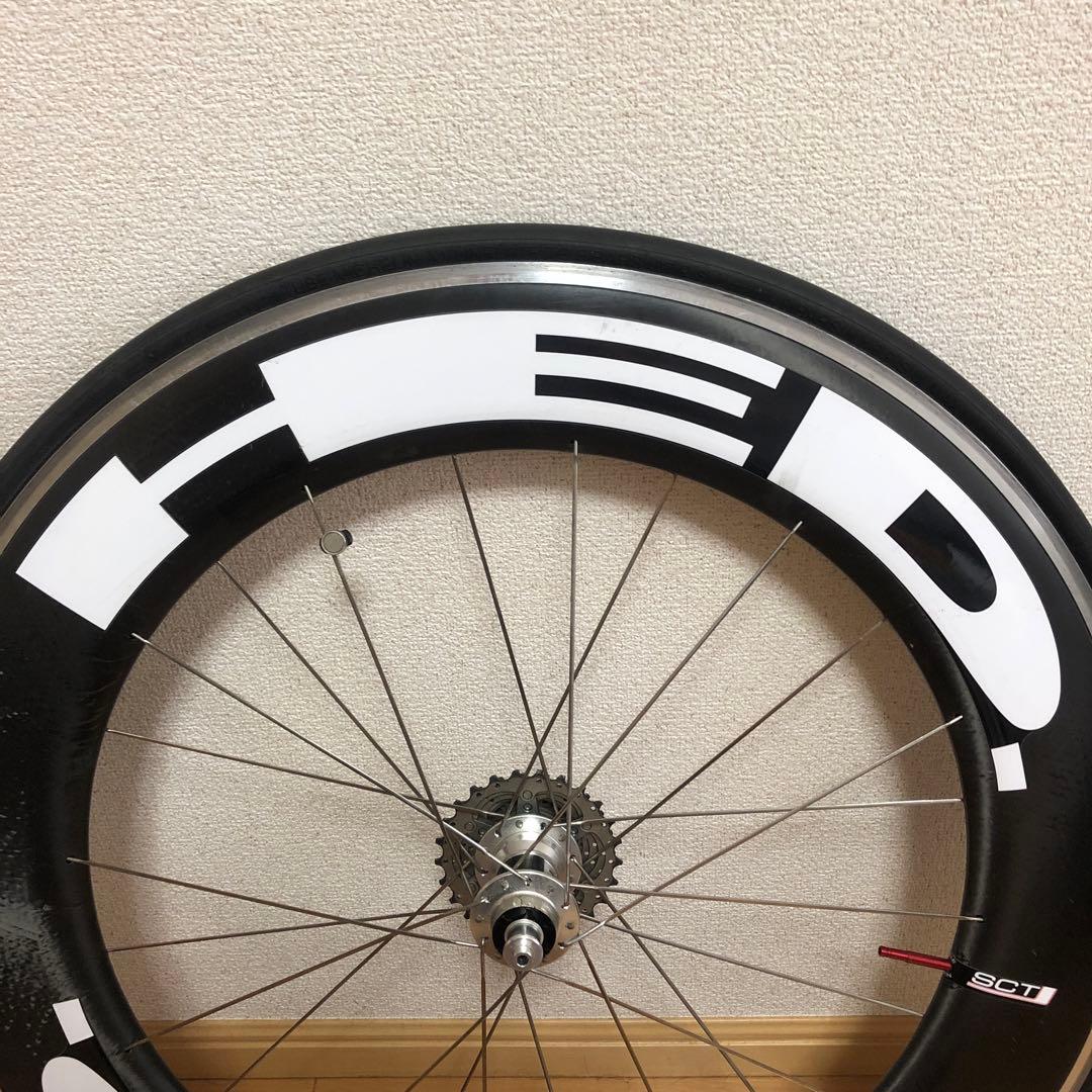 HED ディープリムカーボンリヤホイール　90mm チューブラー