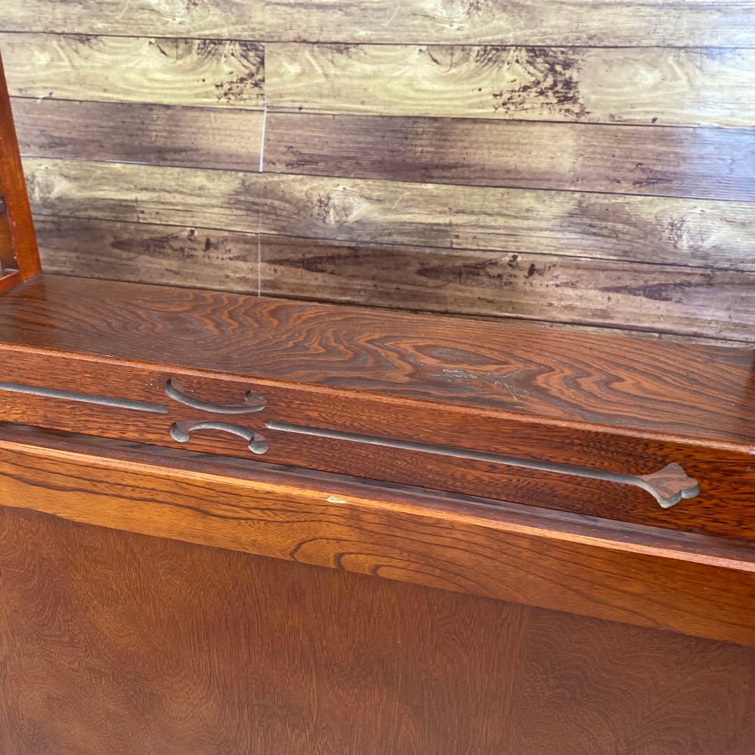 ◯ karimoku カリモク　飾り棚 茶箪笥 茶棚　昭和レトロ