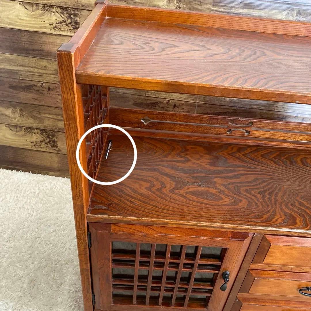 ◯ karimoku カリモク　飾り棚 茶箪笥 茶棚　昭和レトロ