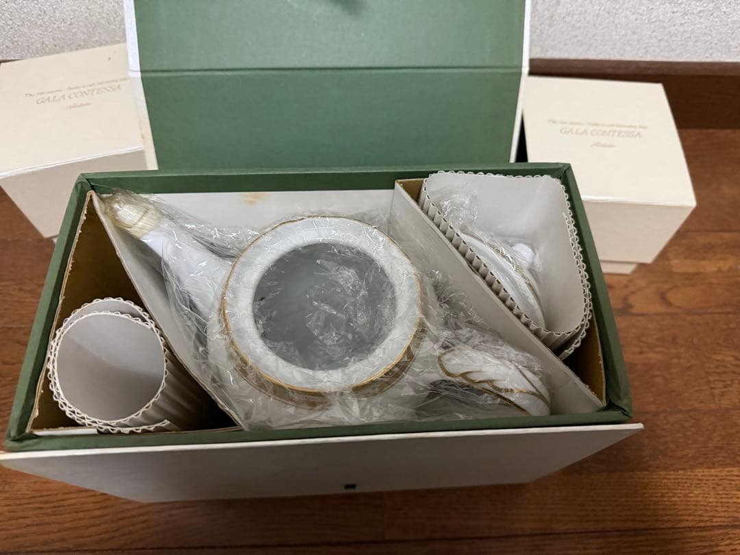 ノリタケ　ガラコンテッサ　ポット　クリーマー　シュガーポット