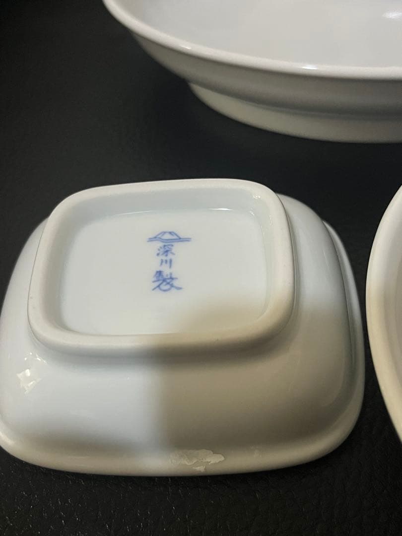 深川製磁　ブルーワイナリー楕円皿5枚 豆皿3枚