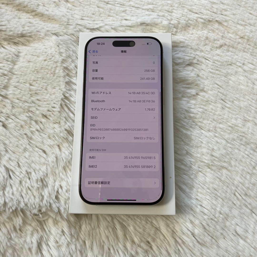 【1/27販売終了】iPhone 16 Pro 256GB 【即発送】