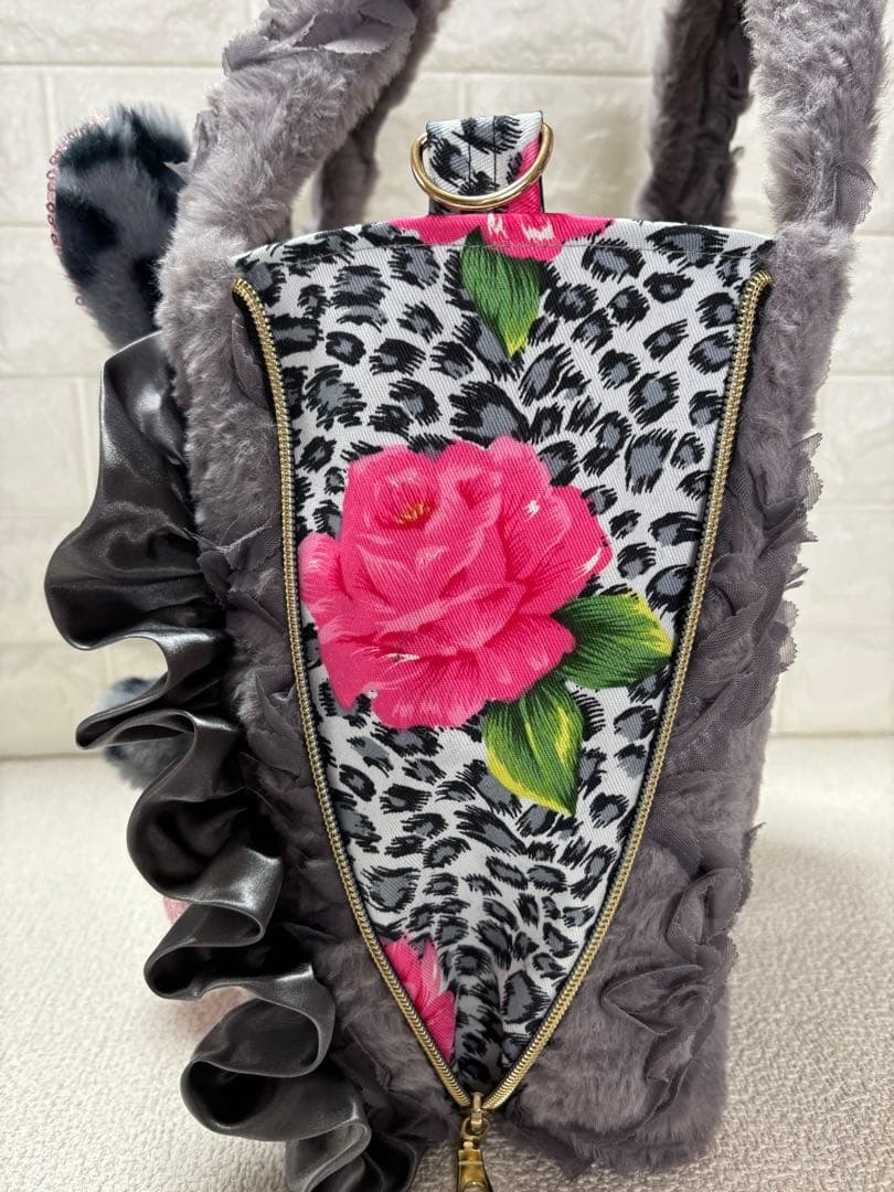 ♡*♡様 コヤンイサムチョン　サイドファスナーバッグ　アンコちゃん（大）　ヒョウ