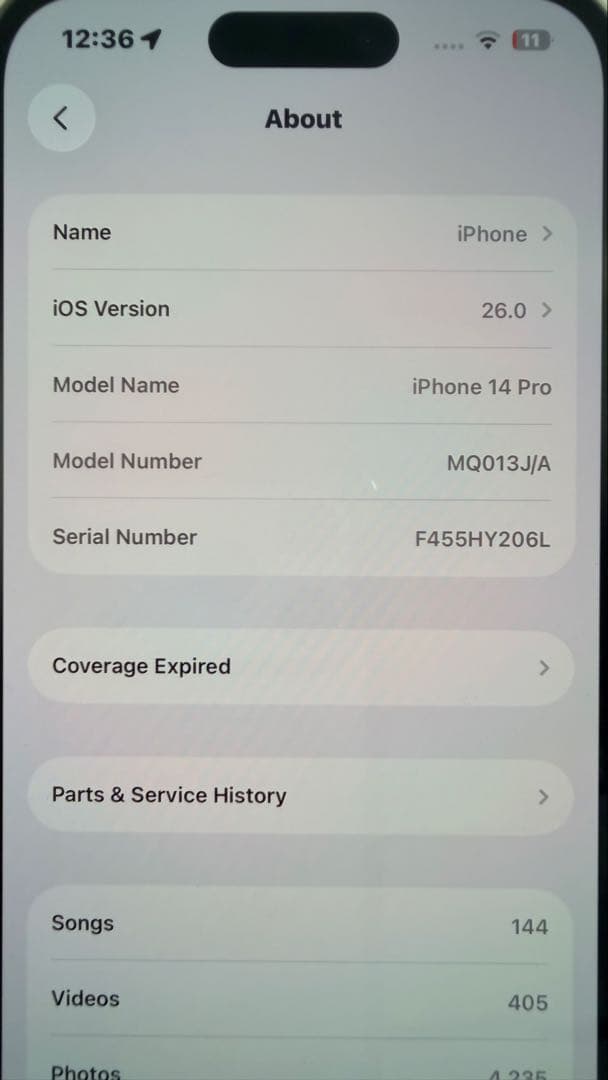 iPhone14Pro シルバー　128GB