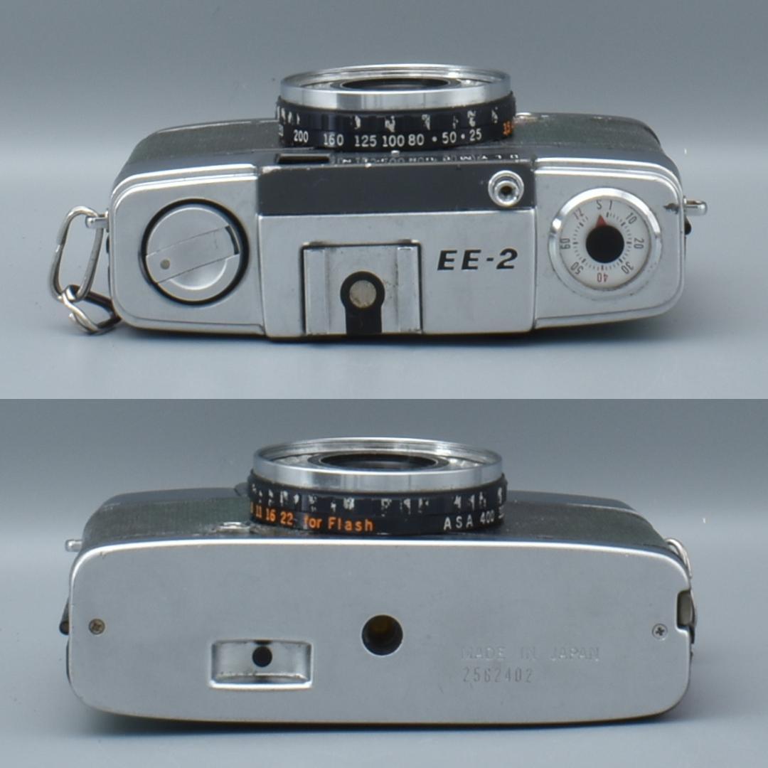 整備済 OLYMPUS EE-2 パープル系 外装リメイク 動作OK 赤ベロOK